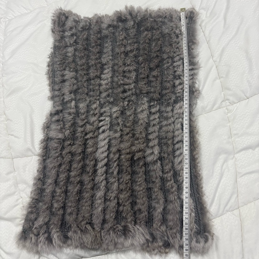 Real Rabbit Fur Scarf - Picture 7 of 8